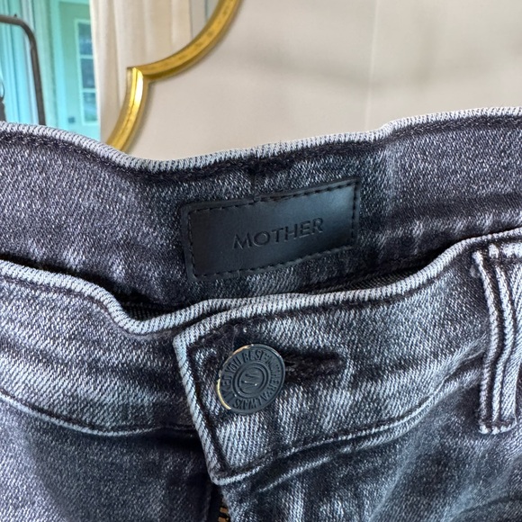 MOTHER HIGH WAISTED RASCAL ANKLE SNIPPET TRAIN STOPS 32 - Picture 3 of 7